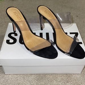 SCHUTZ Clear Vinyl Heels